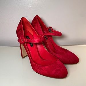 Authentic Dolce Gabbana Embroidered Pumps Suze 6/36